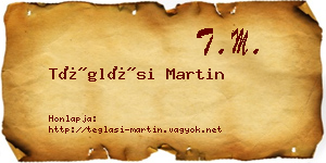 Téglási Martin névjegykártya