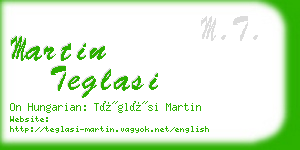 martin teglasi business card